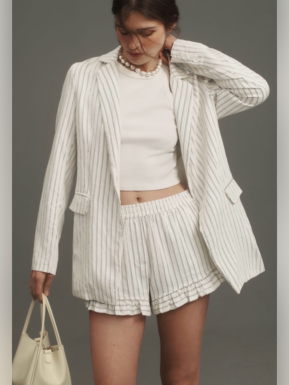 Anthropologie The Tessie Blazer by Maeve: Striped Edition NWT!